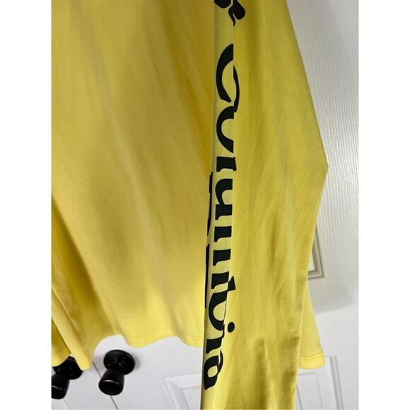 Columbia Womens Yellow Activewear Shirt Size Large - Picture 2 of 5